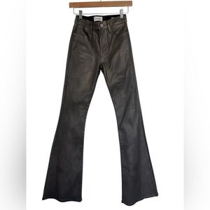 Frame jeans Size 25 Black & Gunmetal slight metalllic sheen